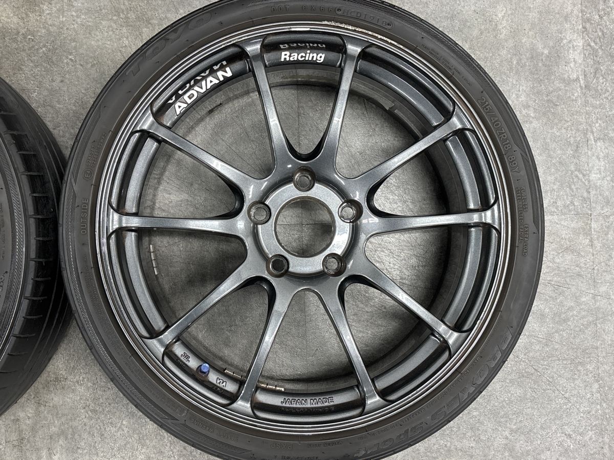 アドバン レーシング RZ 18インチ 9J +45 5H 114.3 2本セット マークⅡ 