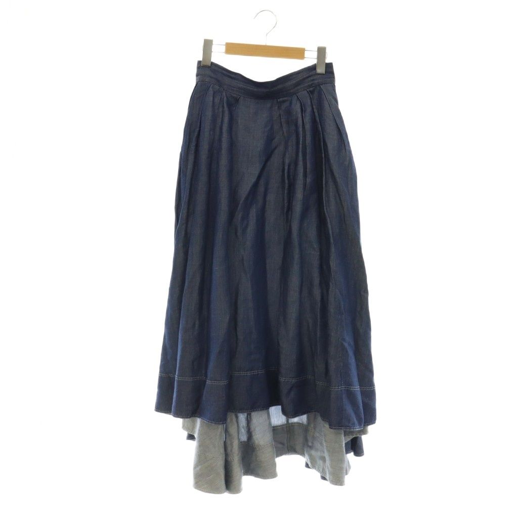 マディソンブルー MADISONBLUE TUCK VOLUME SKIRT CU/LI リネン混