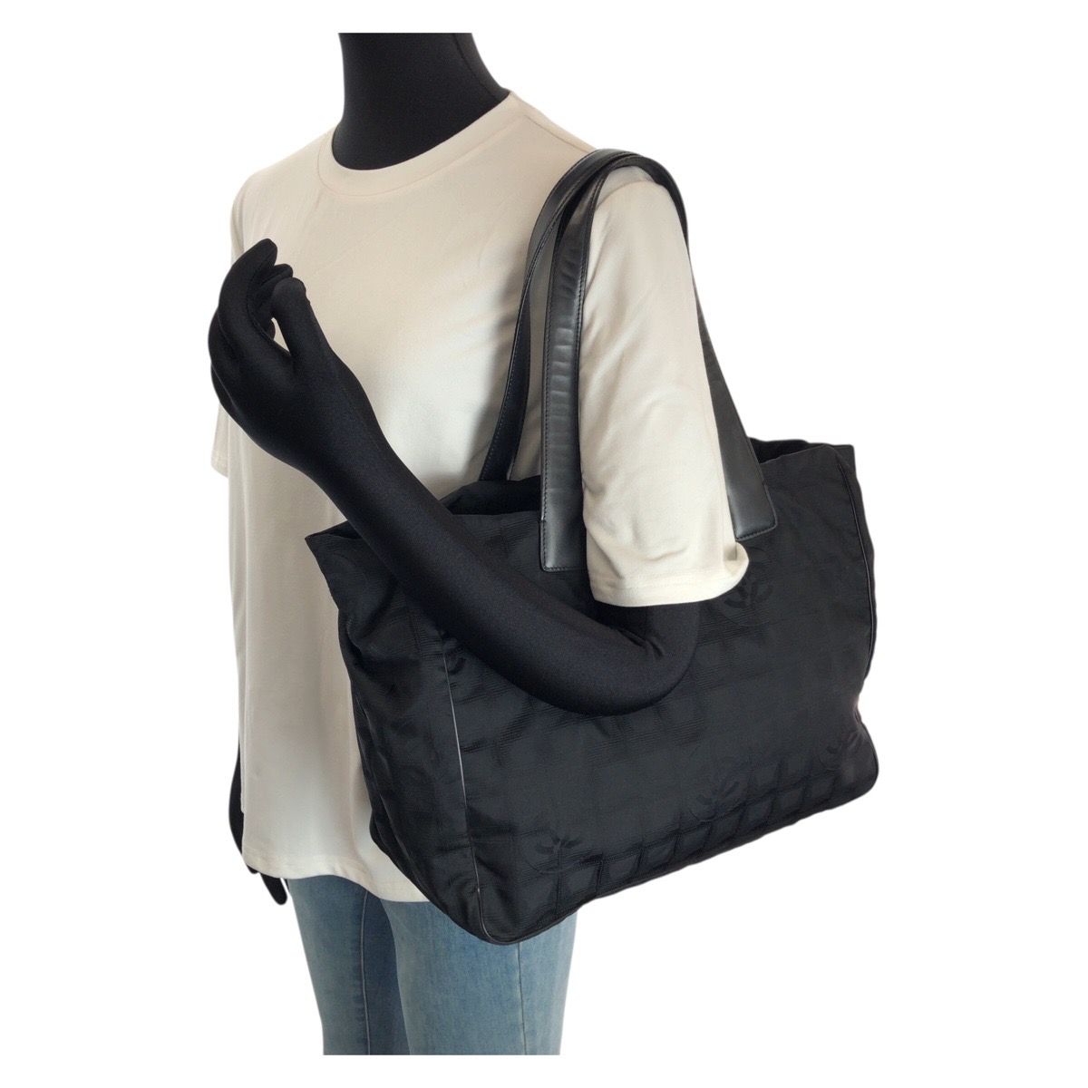 美品✨　シャネル　ニュートラベルライン　ビジネスバッグ　ココマーク　ブラック 美品 CHANEL シャネル ヴィンテージ ニュートラベルラインMM ココ