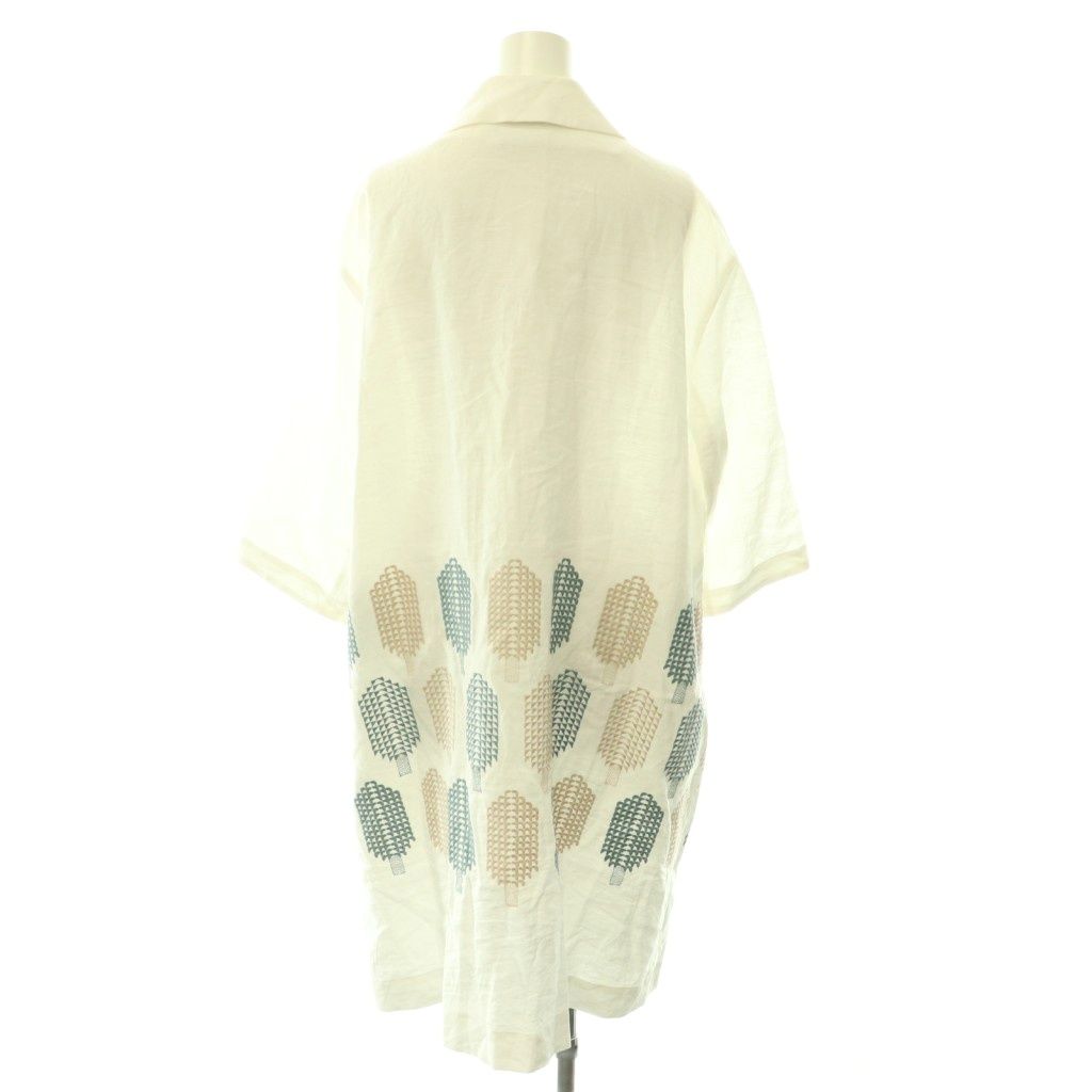 minä perhonenミナペルホネン スプリングコート　38 ミナペルホネン mina perhonen 23SS forest candy リネンコート