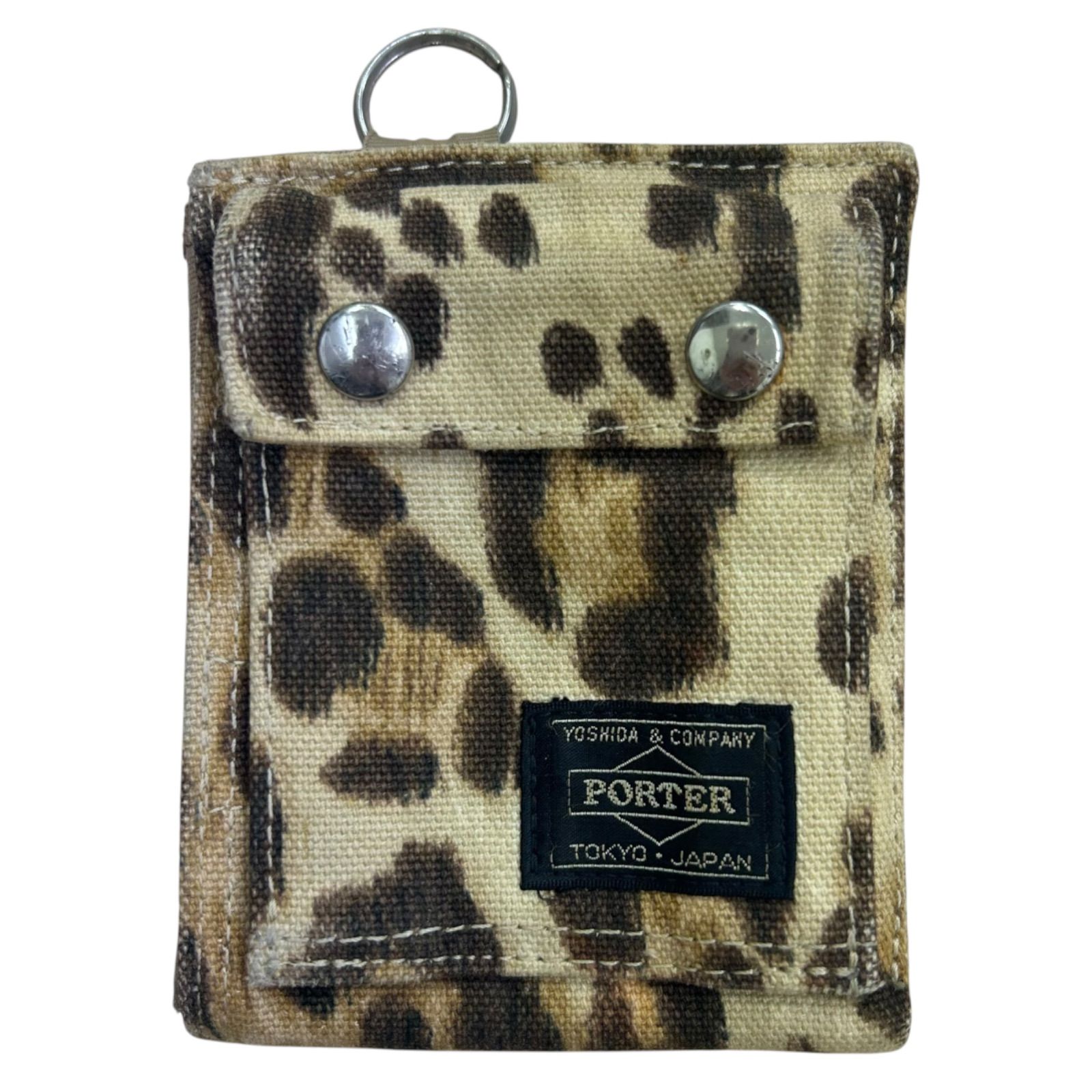 HEAD PORTER ヘッドポーター 二つ折り財布 レオパード ヒョウ柄 - メルカリ