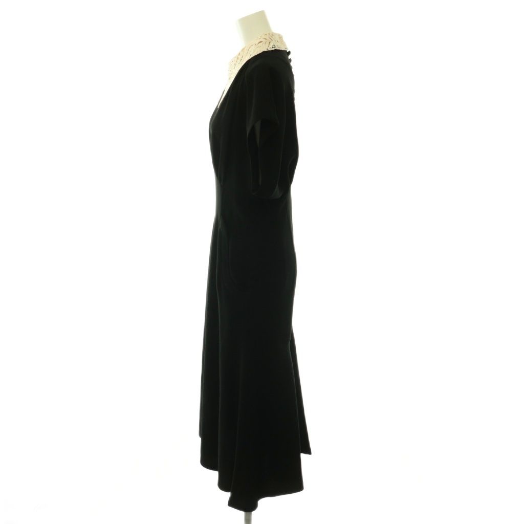 マメクロゴウチ Mame Kurogouchi MM18SS-DR003 Silk Lace Collar A