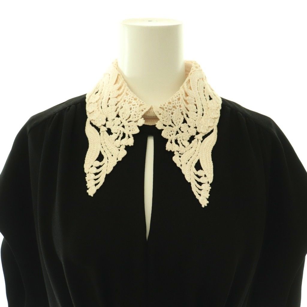マメクロゴウチ Mame Kurogouchi MM18SS-DR003 Silk Lace Collar A