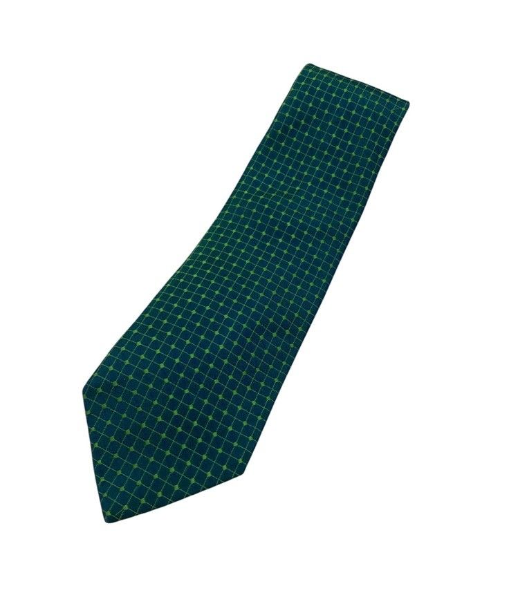 makanko【Green-dunhill】ネクタイ　ダンヒル　dh101 ◇美品◇dunhill ダンヒル ネクタイ 緑色 ドット柄 光沢感 - メルカリ