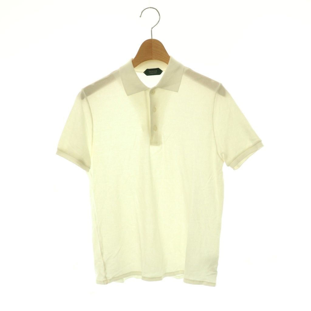 ZANONE ザノーネ　ポロシャツ　半袖 SELECTED BY SLOWEAR ザノーネ ZANONE コットン ポロシャツ 半袖 44 ホワイト /ES □OS □AD