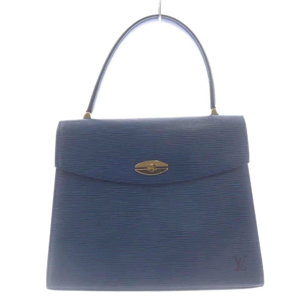 ルイヴィトン LOUIS VUITTON エピ マルゼルブ ハンドバッグ ロゴ 青