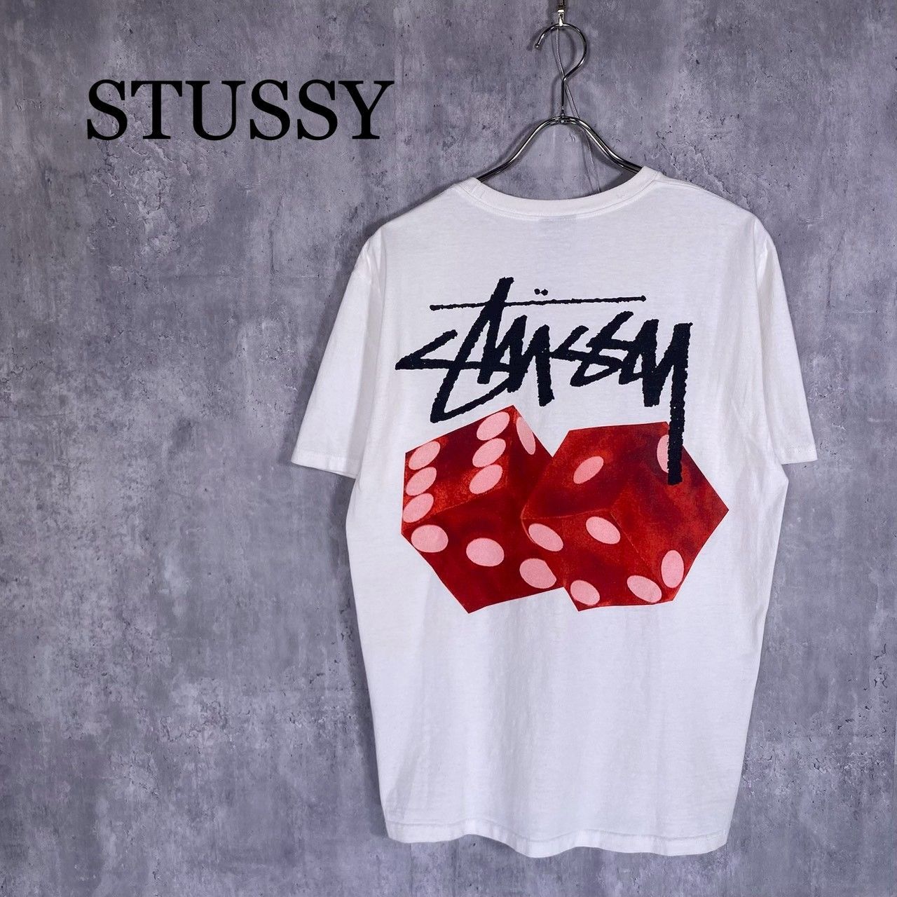 STUSSY』ステューシー (M) ダイスプリントTシャツ 半袖 - メルカリ