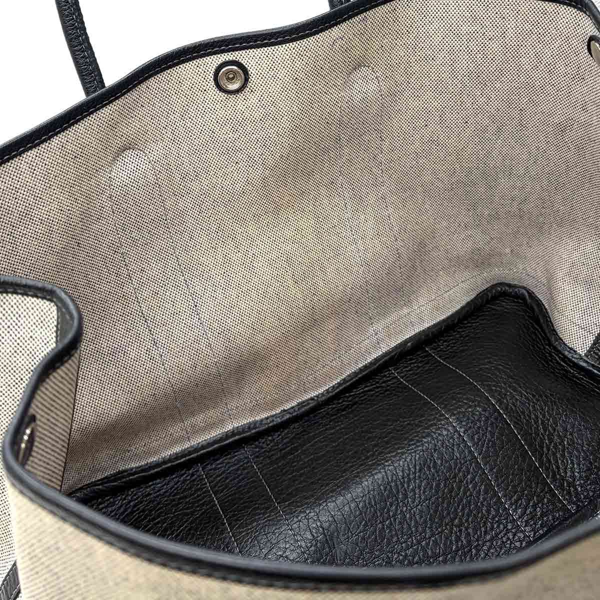 エルメス HERMES ガーデンパーティ 36 PM トート バッグ トワル 