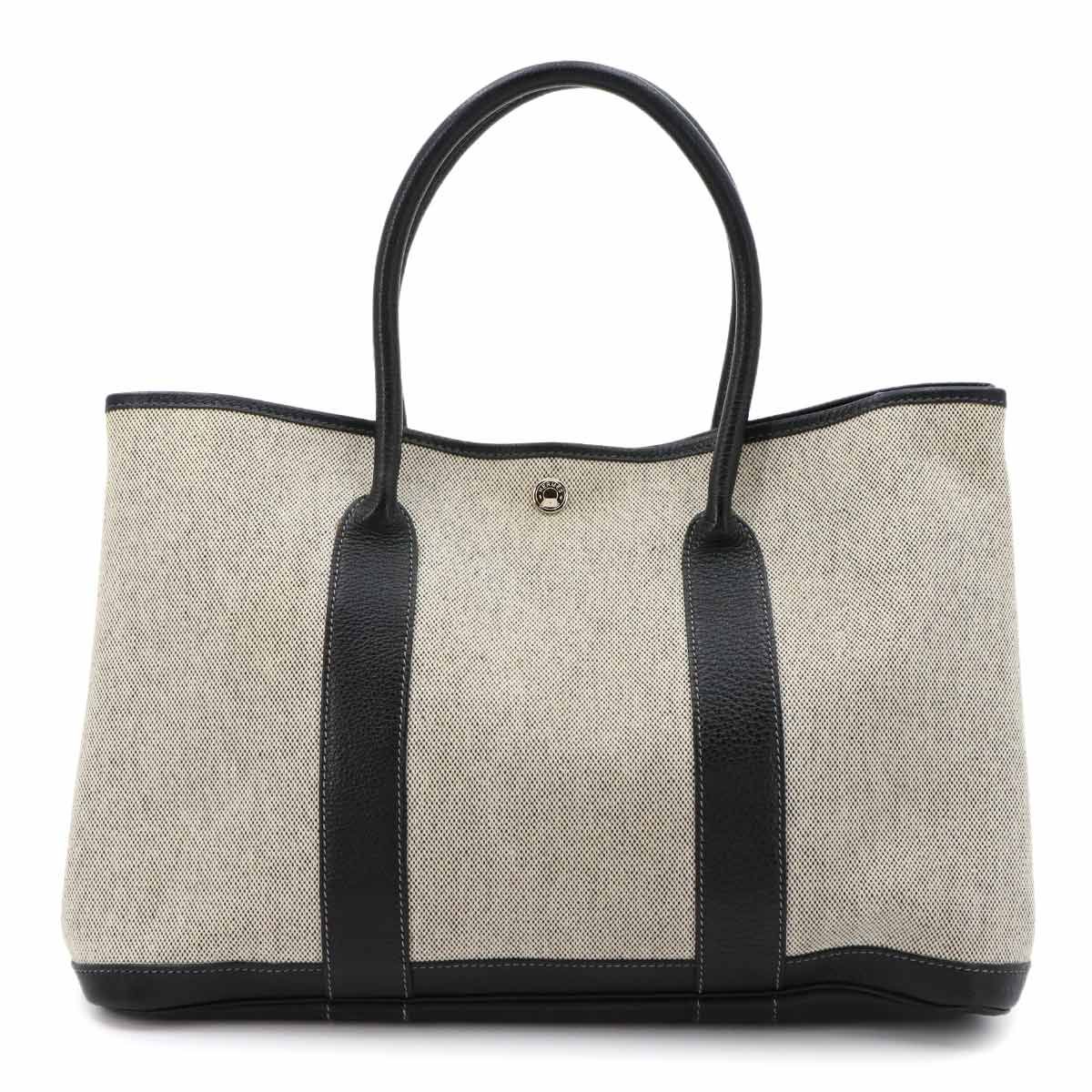 エルメス HERMES ガーデンパーティ 36 PM トート バッグ トワル 