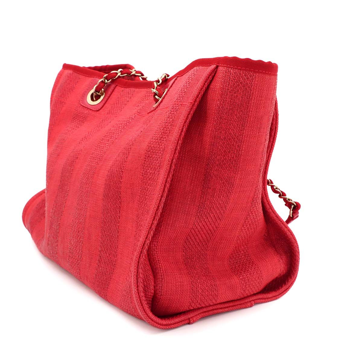 シャネル CHANEL ドーヴィル MM チェーン トート バッグ ミックス 