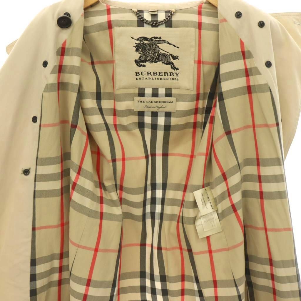 バーバリー BURBERRY THE SANFRINGHAM 裏ノバチェック トレンチコート