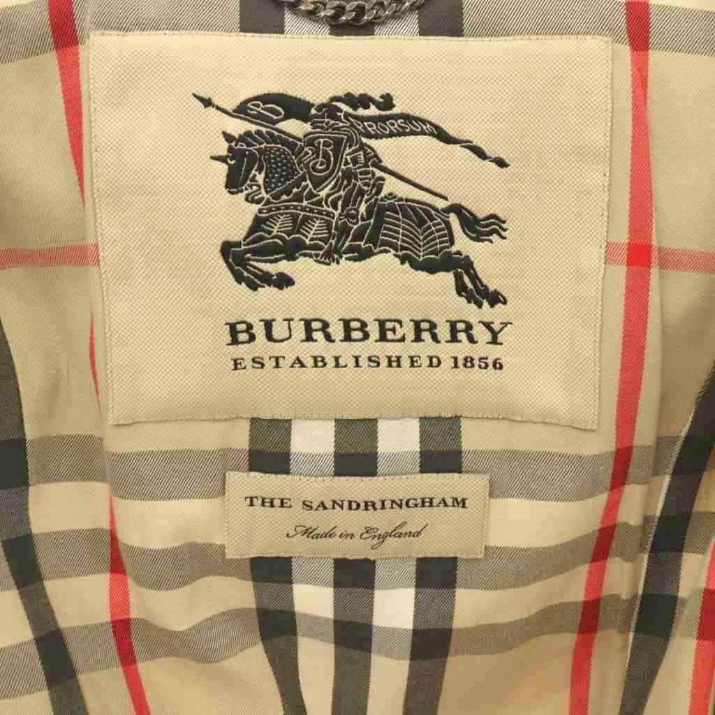バーバリー BURBERRY THE SANFRINGHAM 裏ノバチェック トレンチコート
