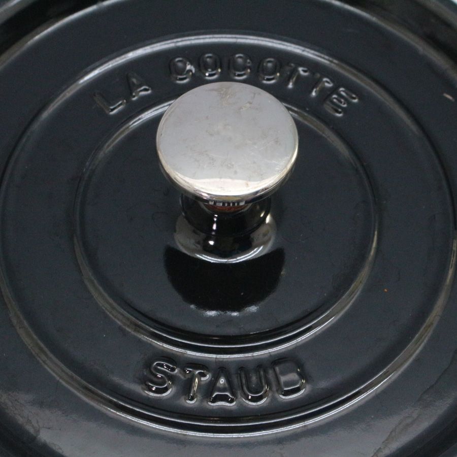 staub ストウブ ピコ・ココット 22 cm ラウンド ブラック 鋳物