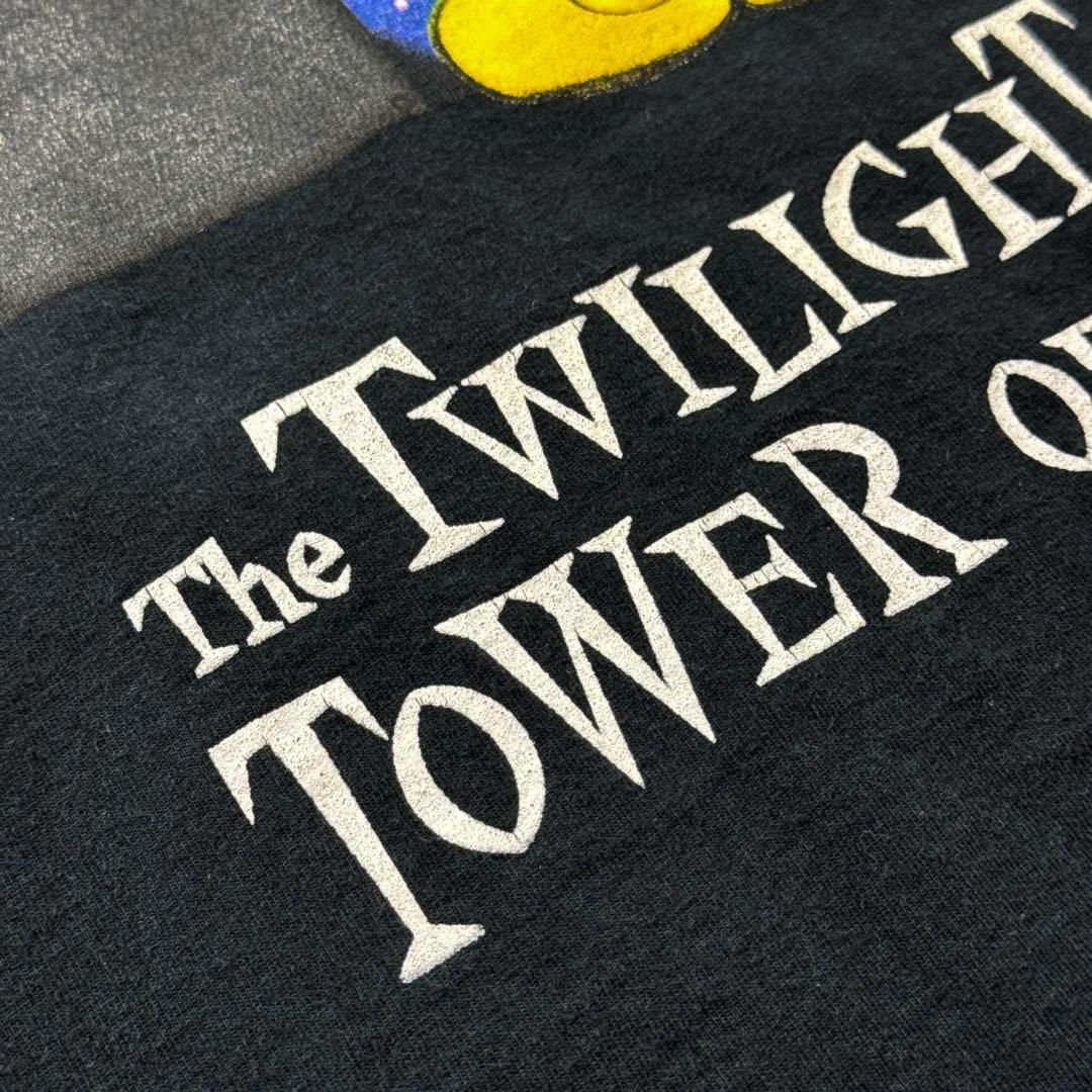 プレミアムフェード 90s Disney USA製 タワーオブテラー 墨黒 XL DISNEY Tower of Terror Tshirt ディズニー タワーオブテラー ミッキー