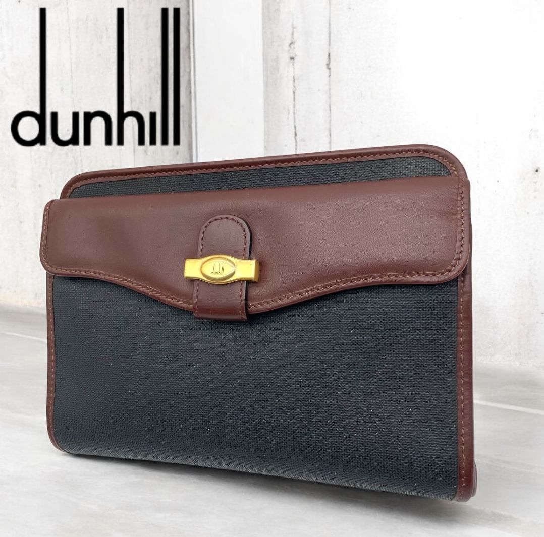 dunhill◇ショルダーバッグ/レザー/マルチカラー ダンヒル クラッチ 