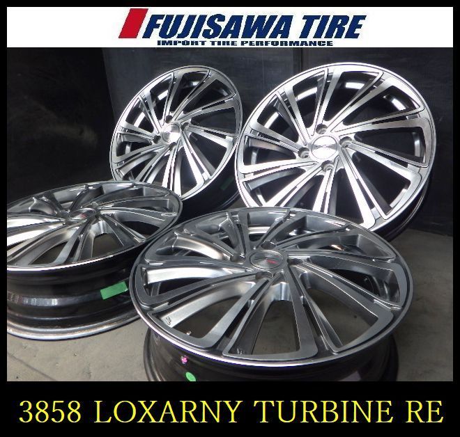 【3858】B送料無料▲LOXARUNY TEMPEST TURBINE RE▲17x5.5J 4穴 100 +48▲4本 26103157 21,560円