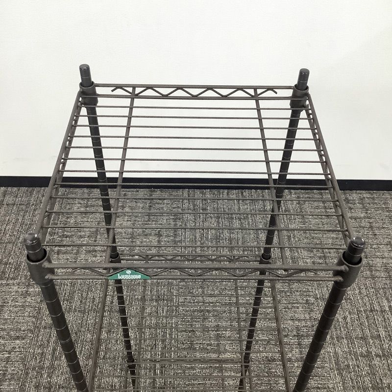 中古 屋外ガーデンラック 4段 LUMINUS ブラック 幅300×奥行300×高さ