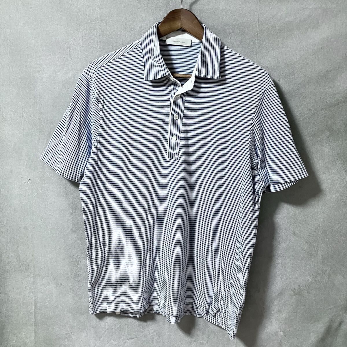 Ermenegildo Zegna エルメネジルドゼニア コットン 天竺 ボーダー 