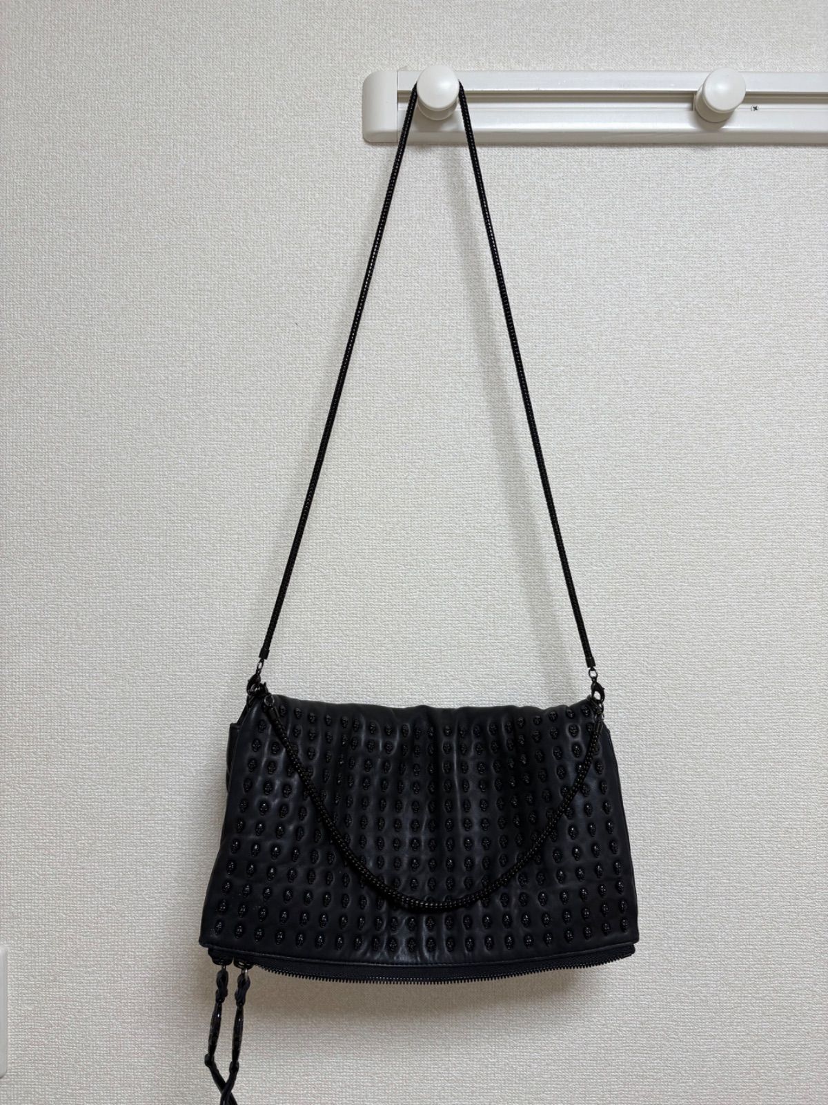 THOMAS WYLDE】スカル レザー ショルダーバッグ ブラック - メルカリ