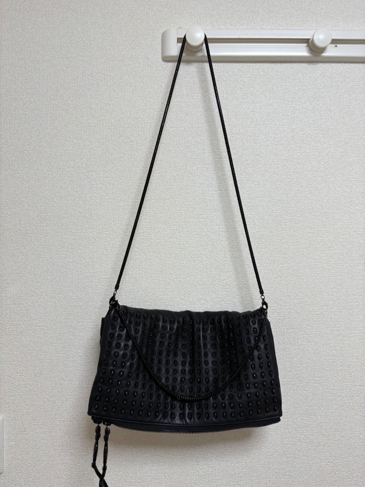 THOMAS WYLDE】スカル レザー ショルダーバッグ ブラック - メルカリ
