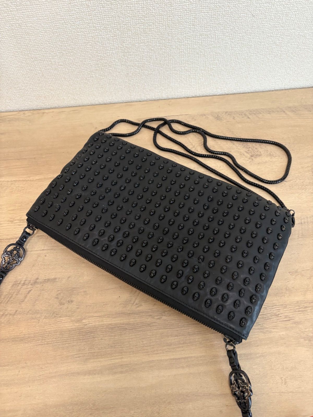 THOMAS WYLDE】スカル レザー ショルダーバッグ ブラック - メルカリ