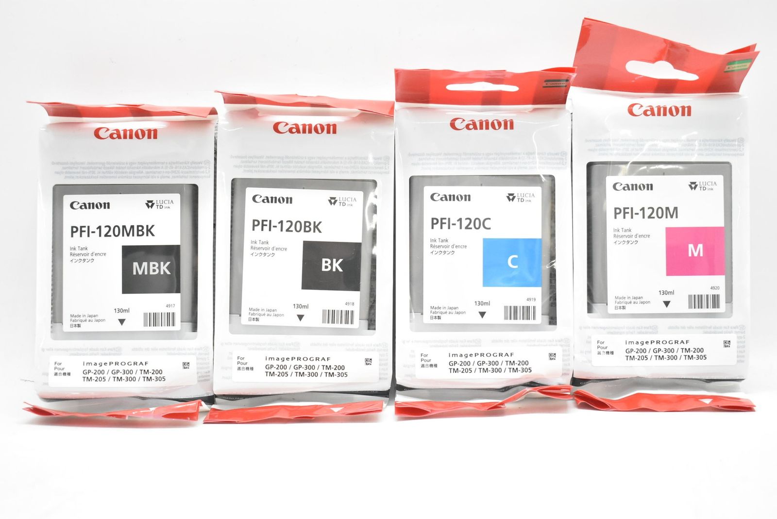 未使用 キャノン 純正 トナー PFI-120 4色（シアン・マゼンタ・マットブラック・ブラック） CANON ITBK61N39D5O-D-N03-byebye