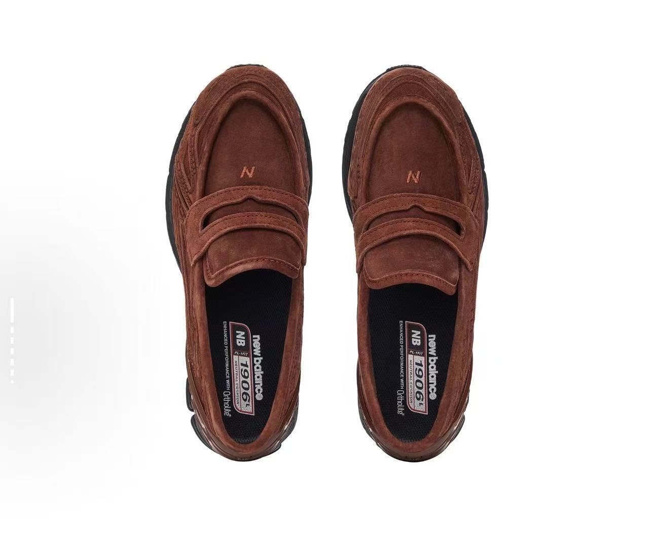 New Balance U1906LNS 1906L ローファー スニーカー レッドブラウン 