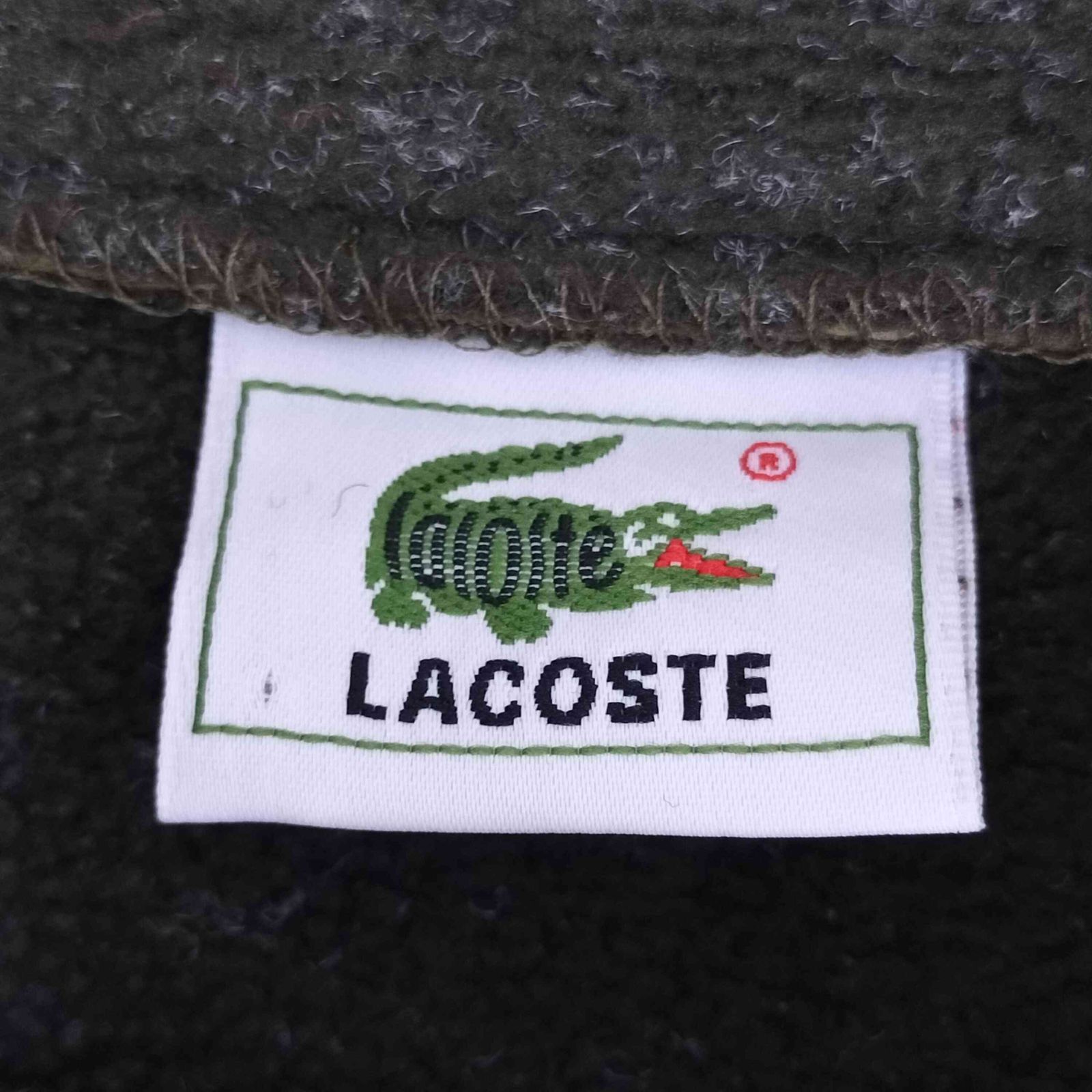 ラコステ LACOSTE POLARTEC ワンポイントロゴ ナイロン切り替え ハーフ 