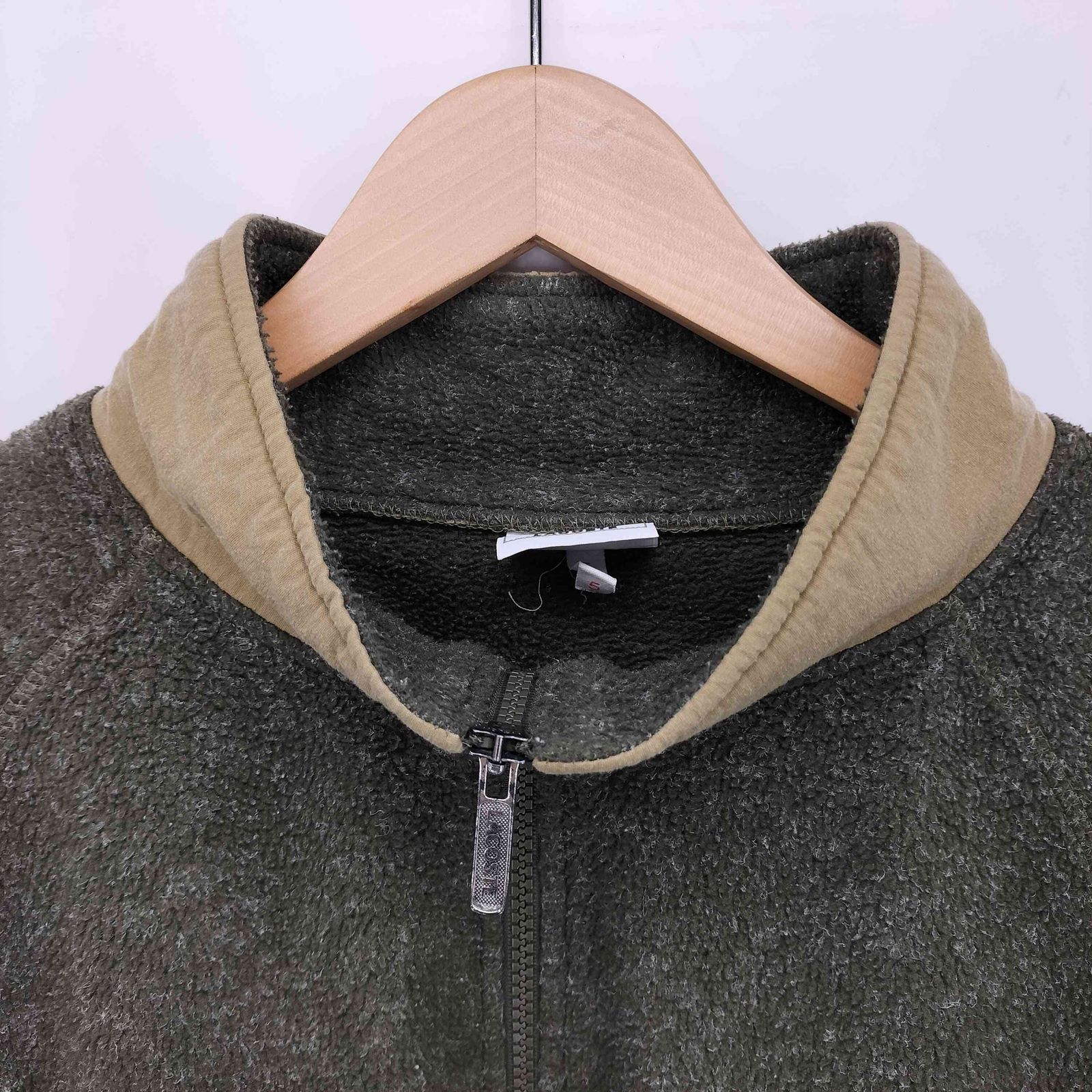 ラコステ LACOSTE POLARTEC ワンポイントロゴ ナイロン切り替え ハーフ 