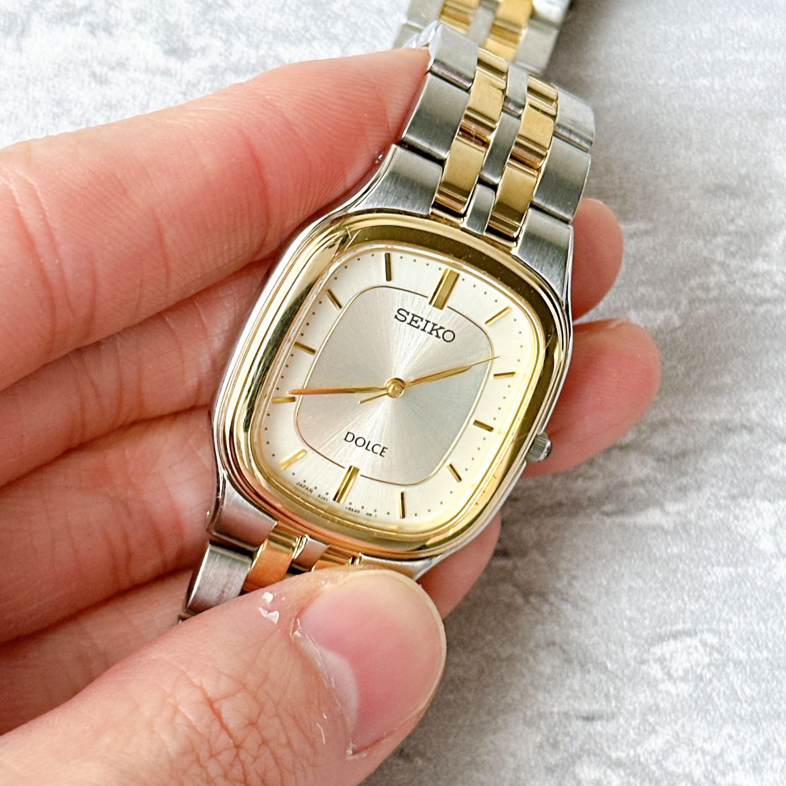 SEIKO DOLCE セイコードルチェ 8J41-0AA0 スクエア コンビ