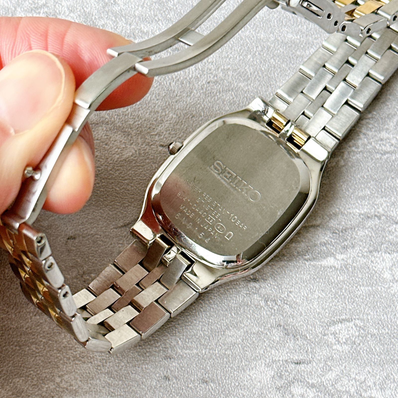 SEIKO DOLCE セイコードルチェ 8J41-0AA0 スクエア コンビ