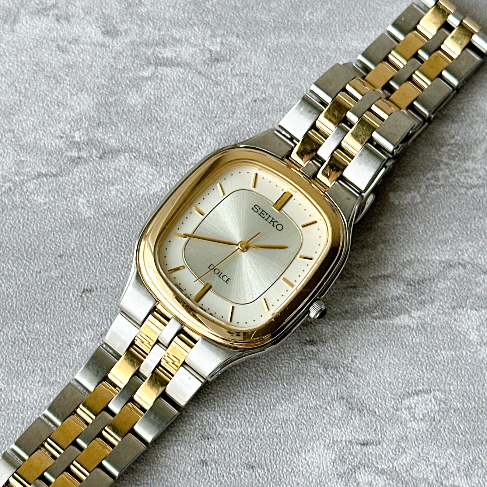 SEIKO DOLCE セイコードルチェ 8J41-0AA0 スクエア コンビ