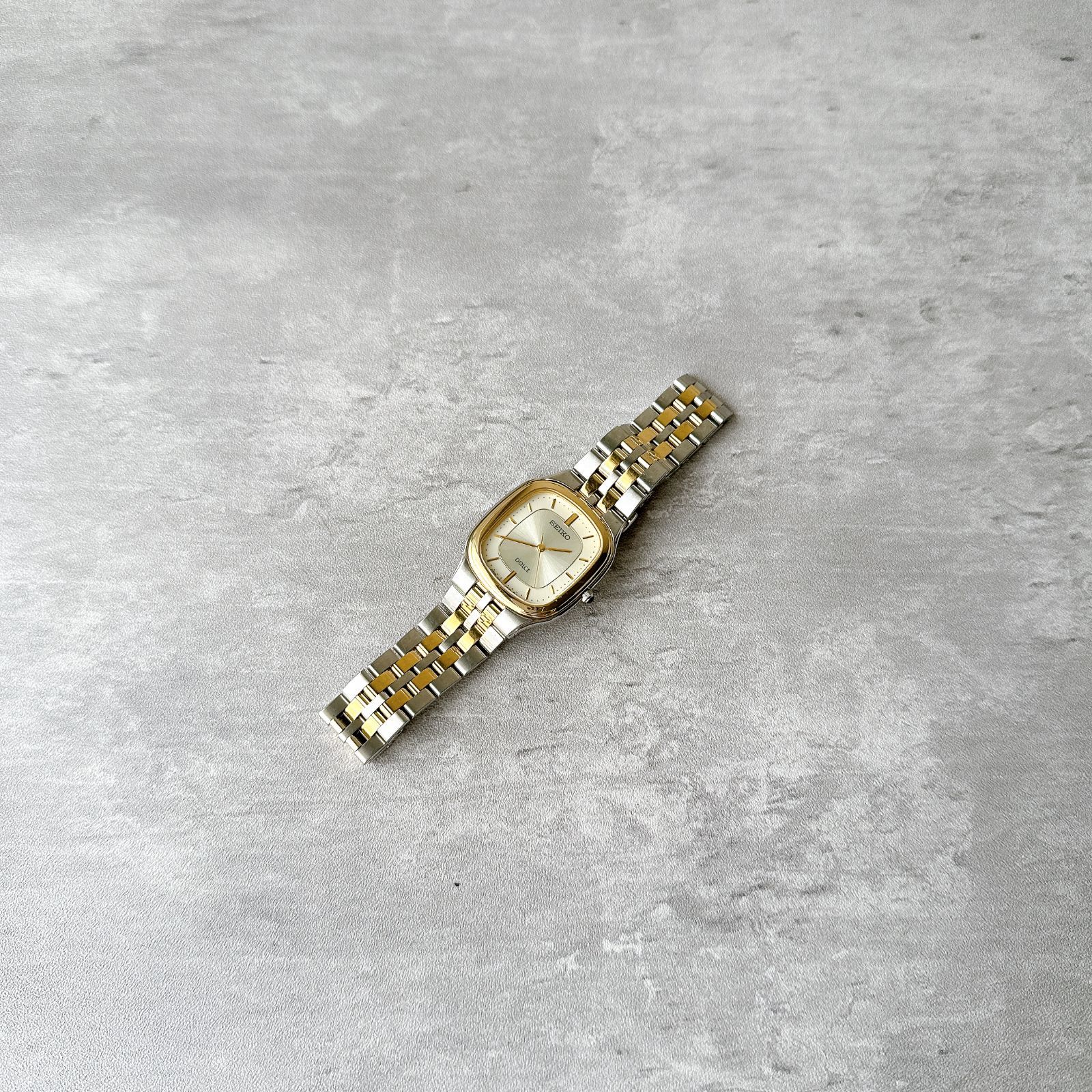 SEIKO DOLCE セイコードルチェ 8J41-0AA0 スクエア コンビ
