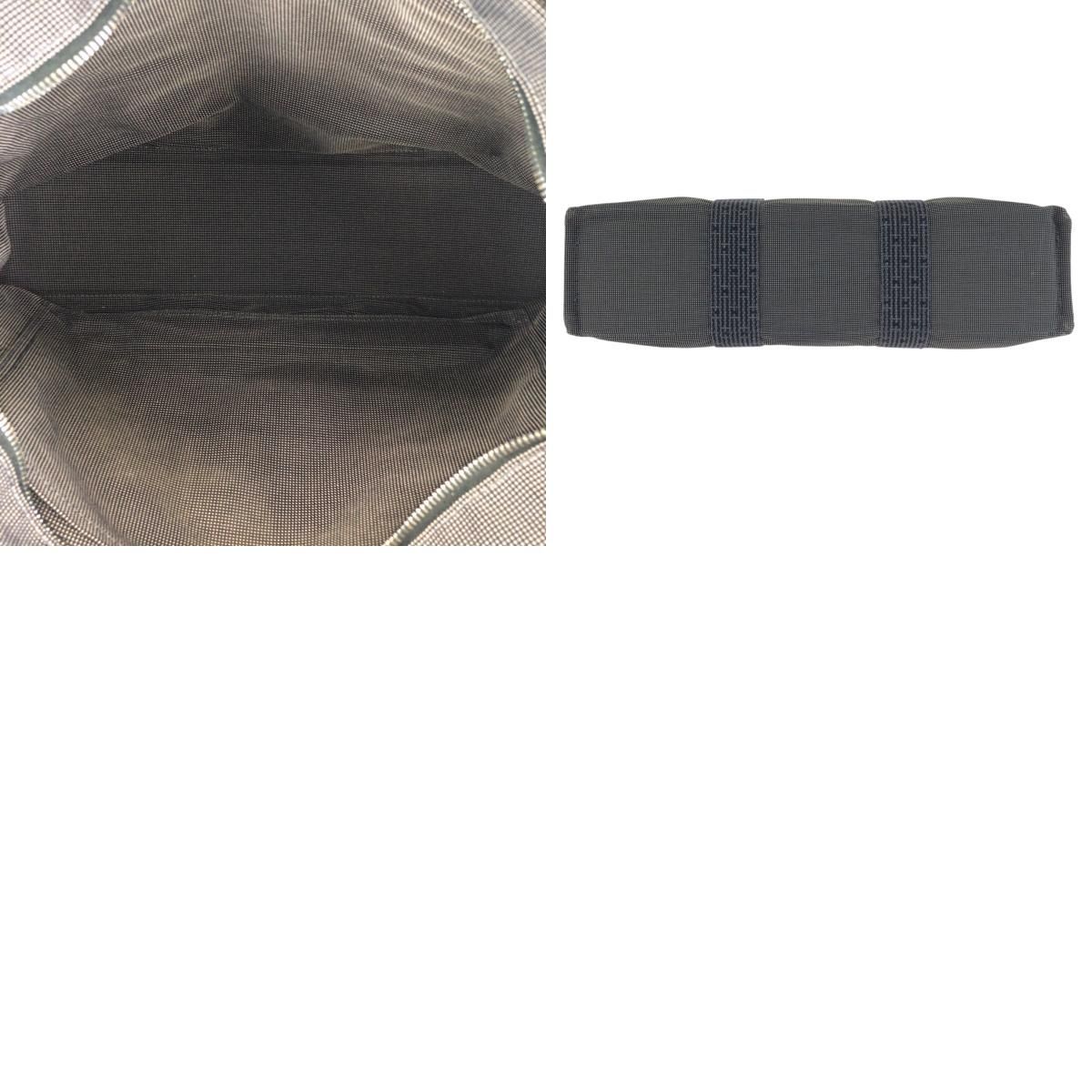 美品 HERMES エルメス エールライン MM グレー シルバー金具 