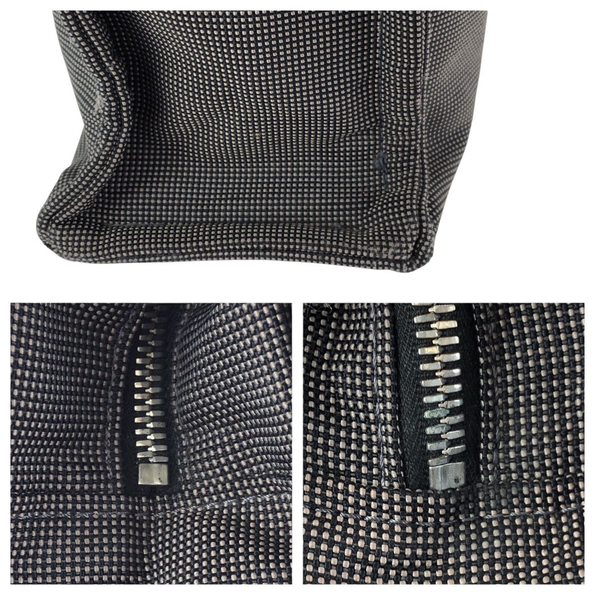 美品 HERMES エルメス エールライン MM グレー シルバー金具 