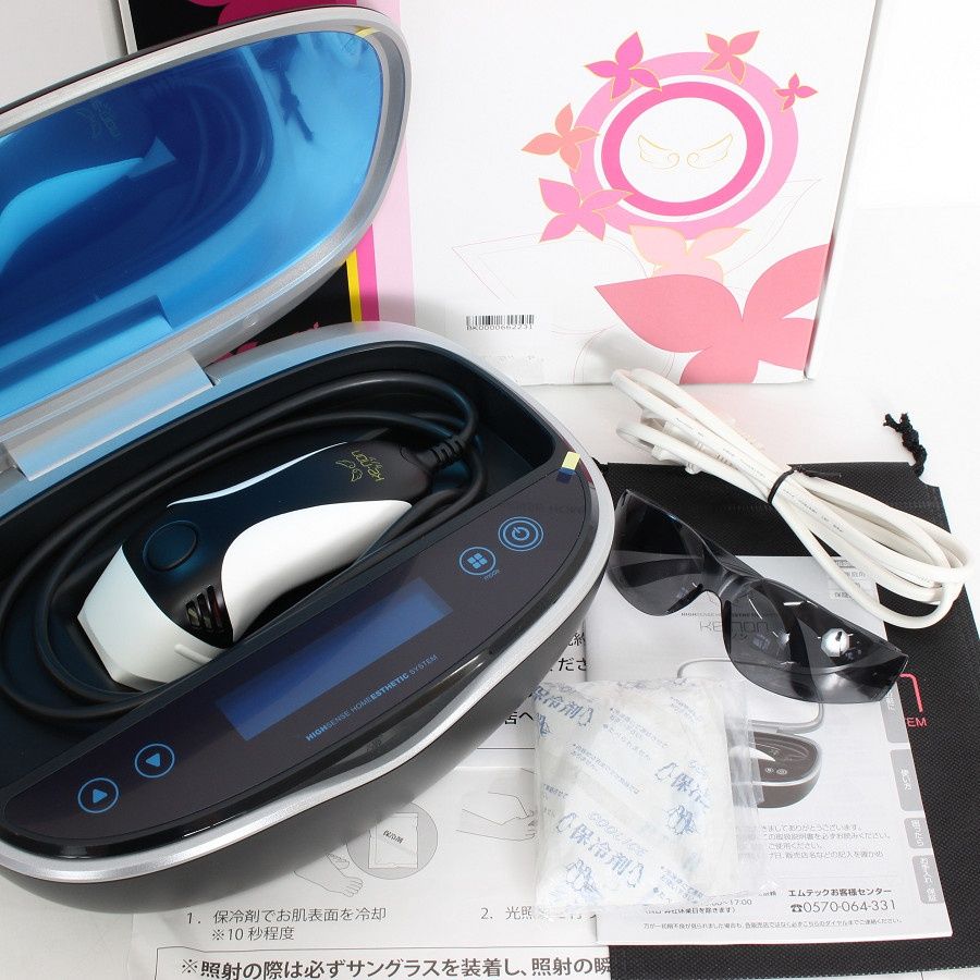 【美品】ケノン Ver.8.7 スーパープレミアム2カートリッジ付き 脱毛器 kenon 本体