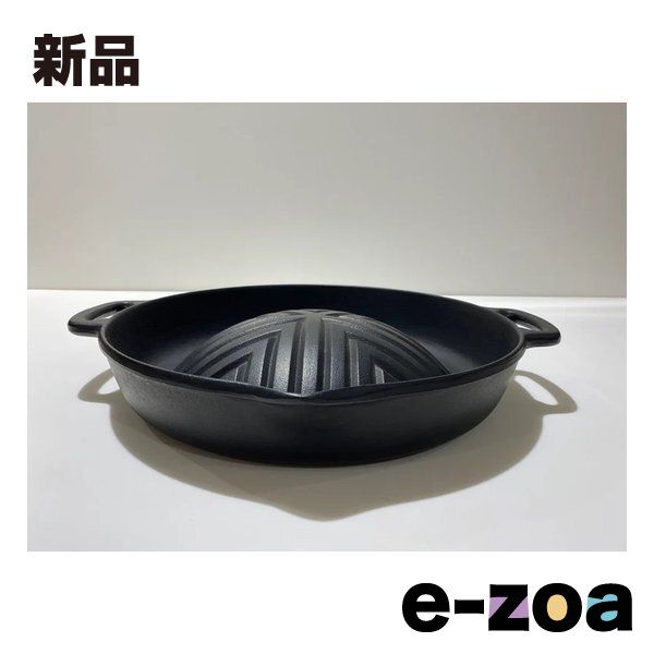 岩鋳（IWACHU） 焼肉ジンギスカン鍋 ガス・直火可/鋳鉄/35×30.5×5.5cm/ブラック 23005 (2679032)