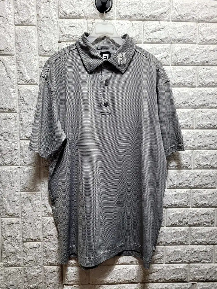 フットジョイ ゴルフ ストライプ 半袖 カラーTシャツ 100