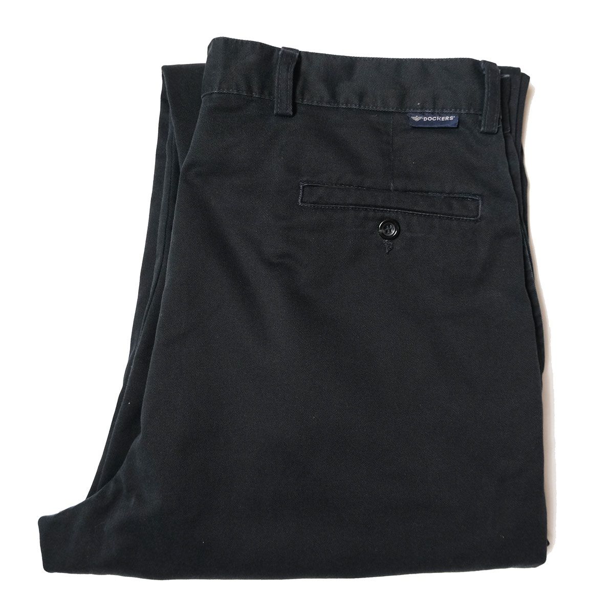 00's リーバイス ドッカーズ 2タック コットン チノ パンツ 黒 (36×34) ブラック チノパン 00年代 オールド 旧タグ 2002年製 DOCKERS アメリカ古着 USED ビンテージ ヴィンテージ