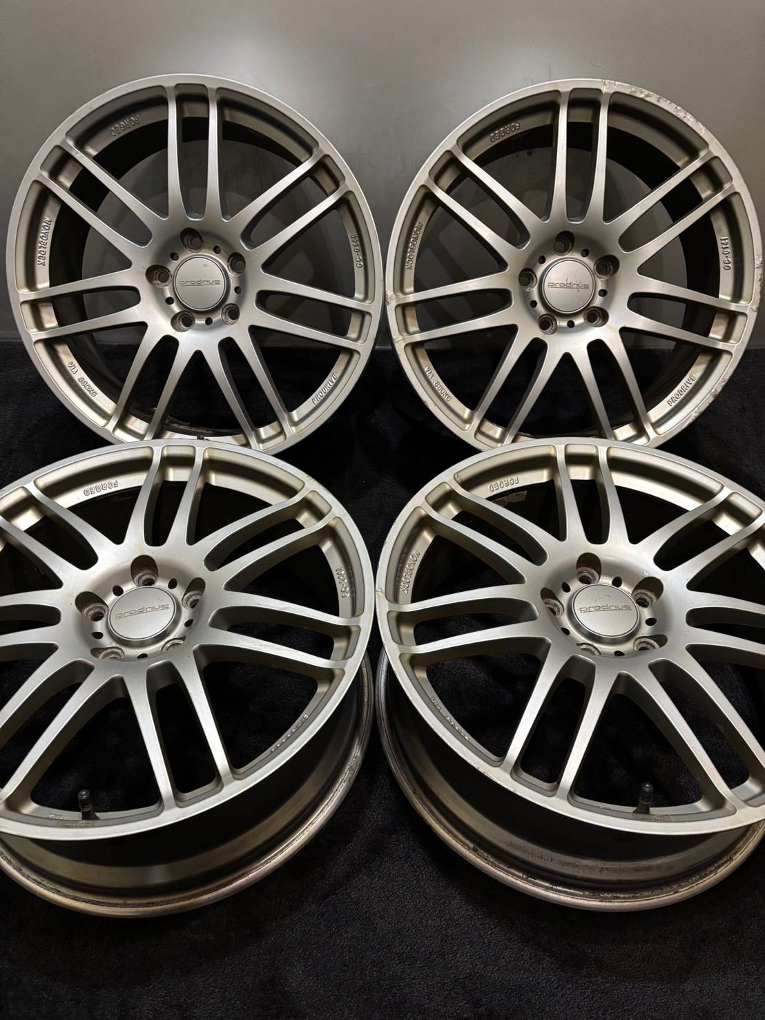 ★鍛造 PRODRIVE GC-014i 18インチ 7.5J +50 112 5H アルミホイール 4本 VW ゴルフ 等 (1-M270)
