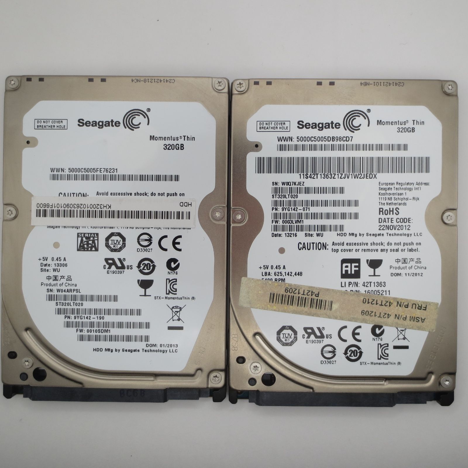 中古動作品】Seagate 320GB HDD 2個セット- PC-Works