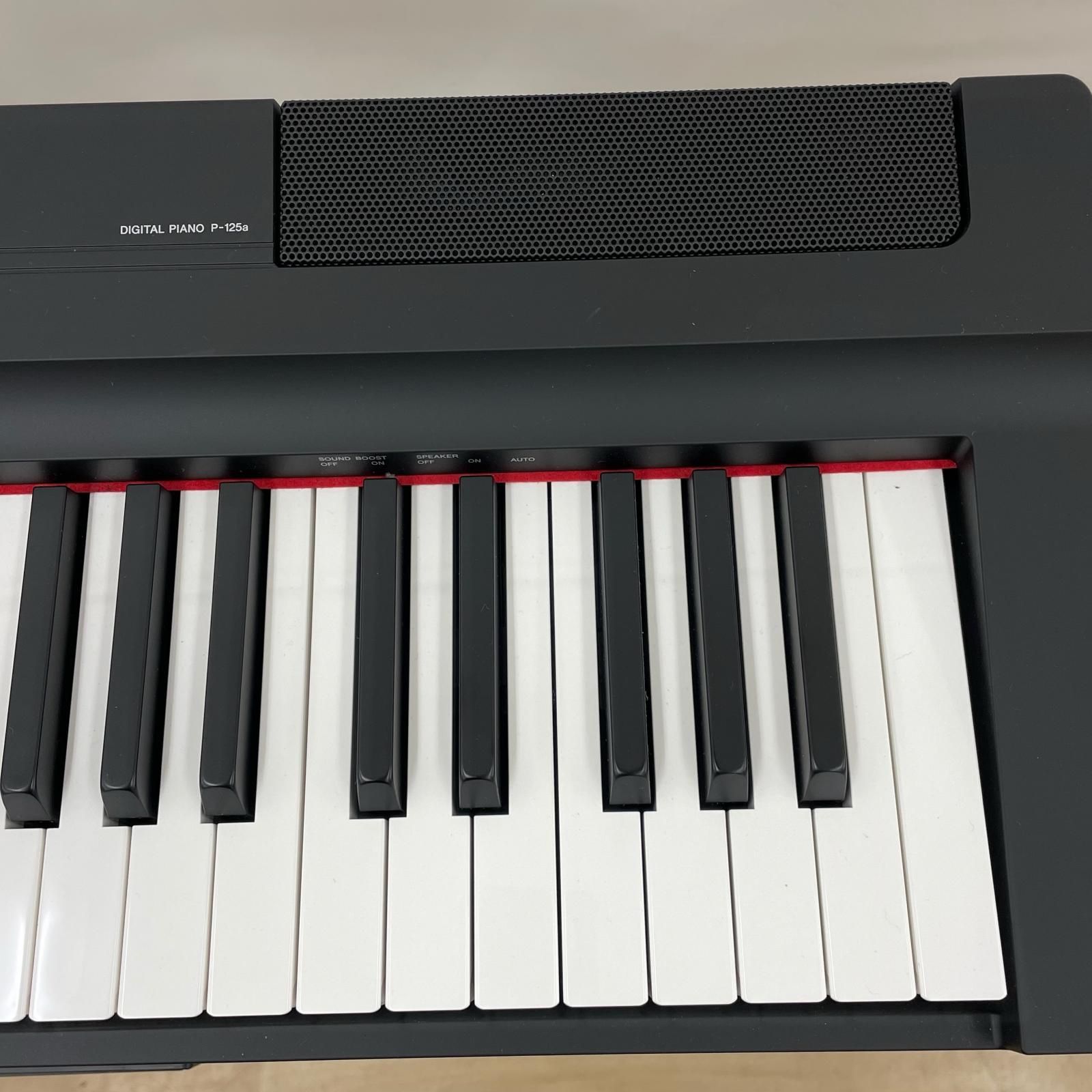 P-125 ヤマハ YAMAHA 電子ピアノ 88鍵 譜面台 スタンド付き - メルカリ