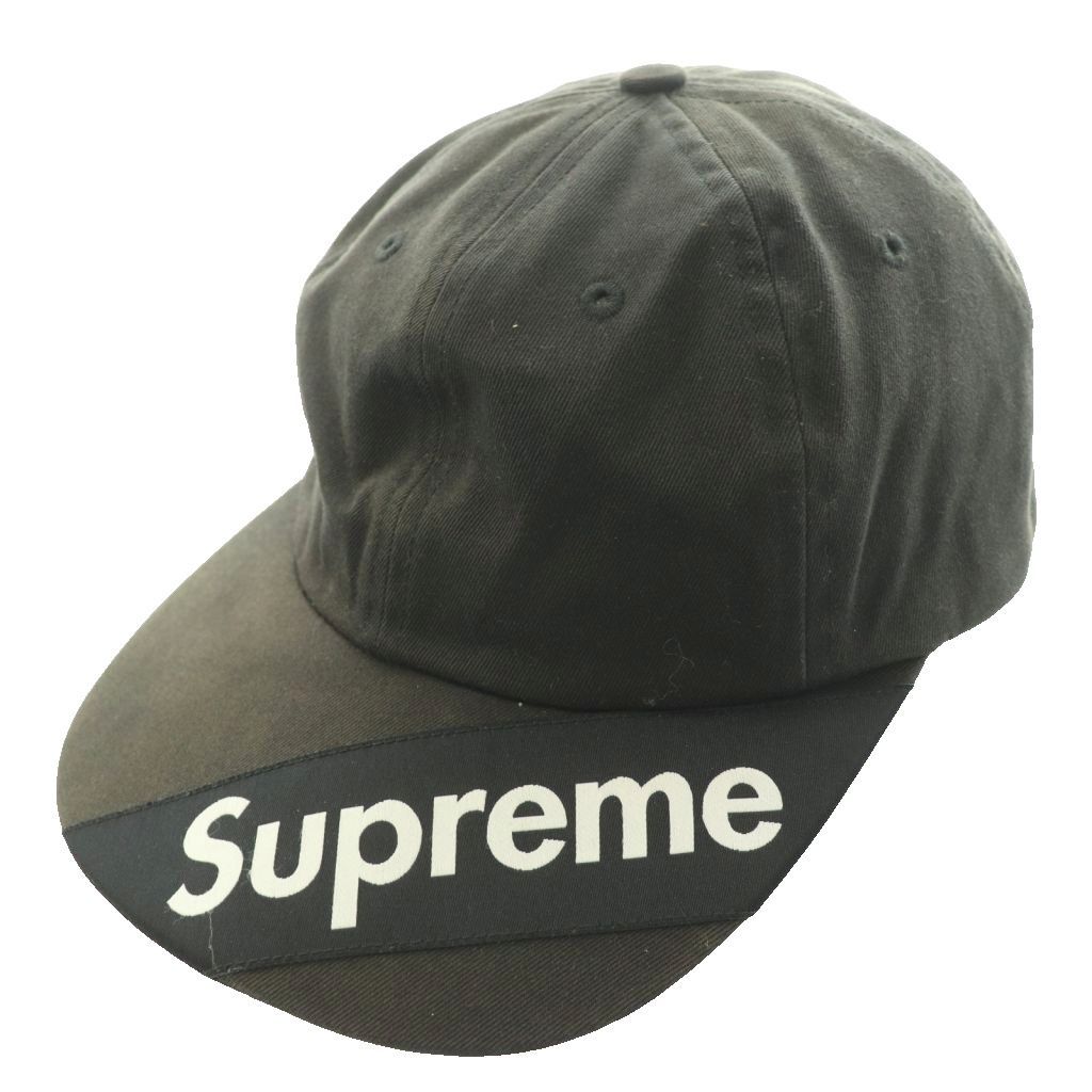シュプリーム SUPREME 18SS バイザー ラベル シックスパネル キャップ Visor Label 6-Panel Cap 帽子 ダークグレー /SS ■OS ■GY01