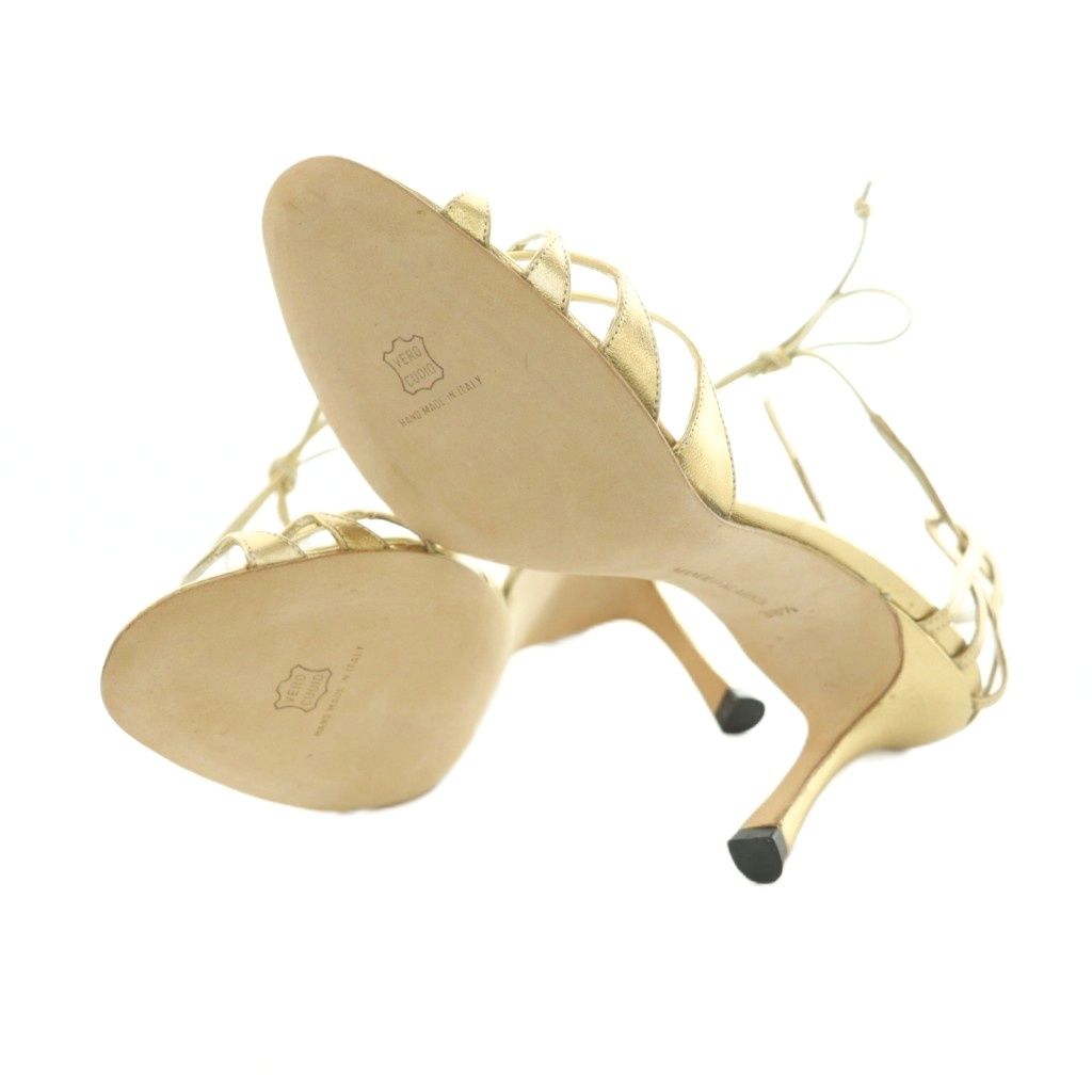 MANOLO BLAHNIK ピンヒールサンダル マノロブラニク MANOLO BLAHNIK サンダル ストラップ ピンヒール 38.5
