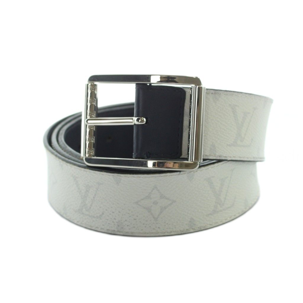 ヴィトン M0003 サンチュールリヴェルソ ベルト 95 　レザー　ホワイト ルイヴィトン LOUIS VUITTON M0003 ベルト サンチュール モノグラム