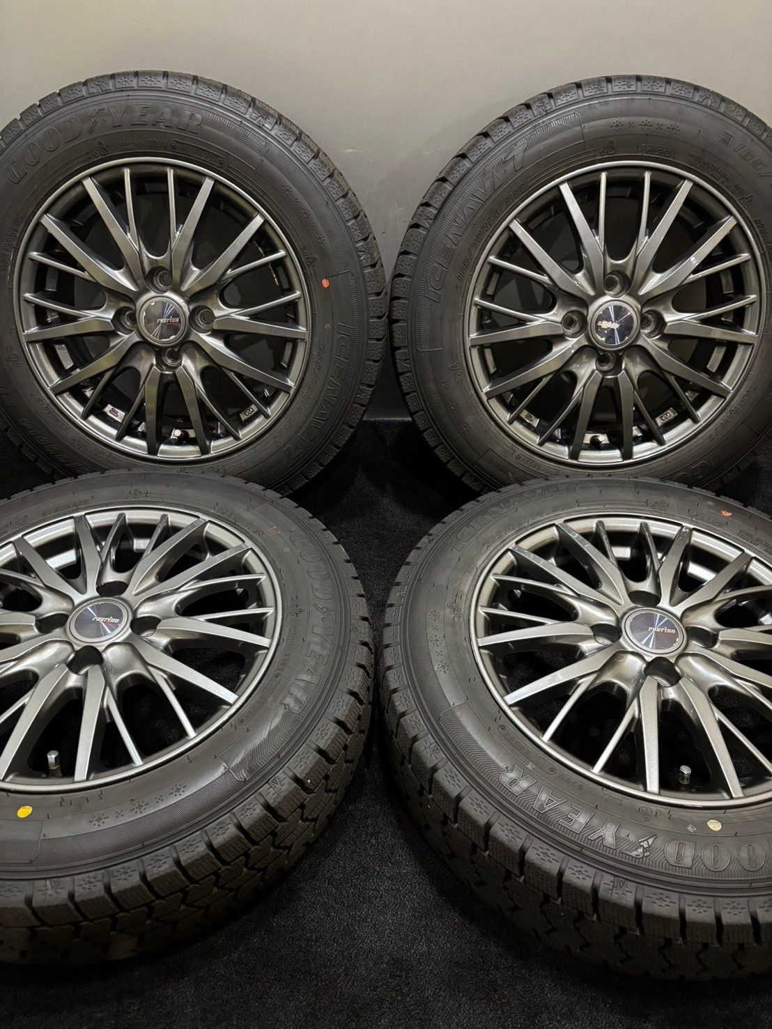 ☆165/70R14 GOODYEAR/ICENAVI 7 24年製 ravrion 14インチ 5.5J +38