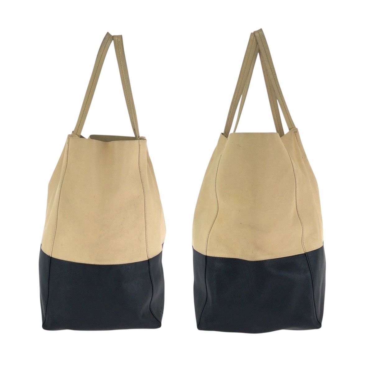 CELINE セリーヌ ホリゾンタル カバ バイカラー ベージュ ブラック