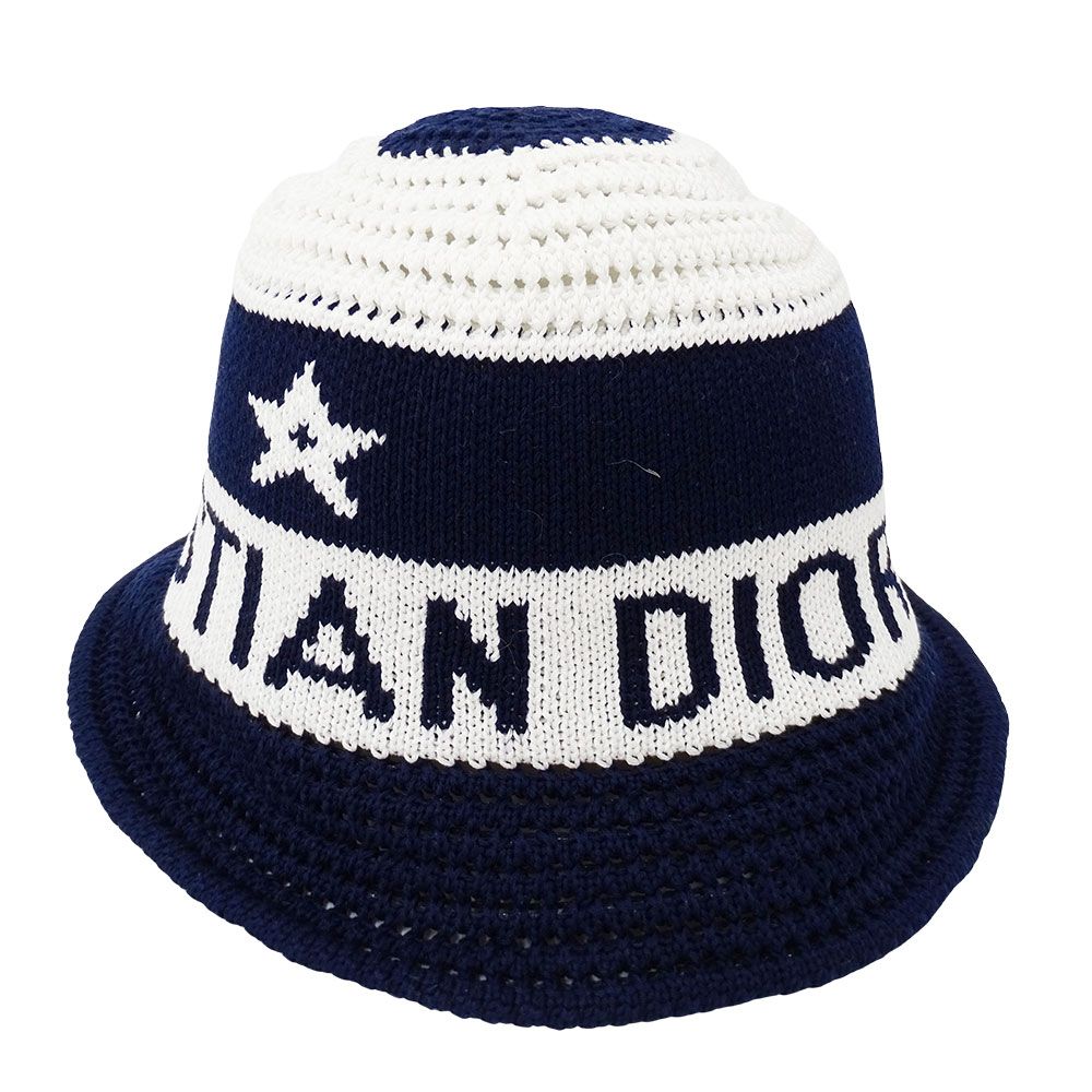 美品★クリスチャンディオール 24SS クロシュハット 44DTK985A134 ディオール Dior ハット レディース ブランド コットン D-Tulipe
