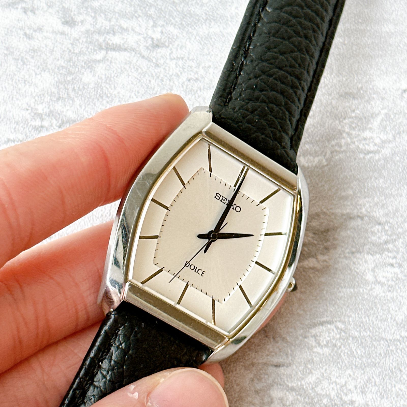 SEIKO DOLCE セイコードルチェ 8J41-0AH0 スクエア 薄型 ヴィンテージ 