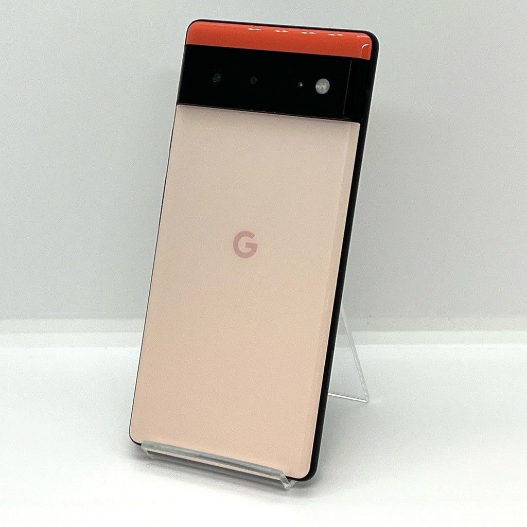 良品】Google Pixel 6 128GB／8GB au SIMフリー Kinda Coral Pixel6 白